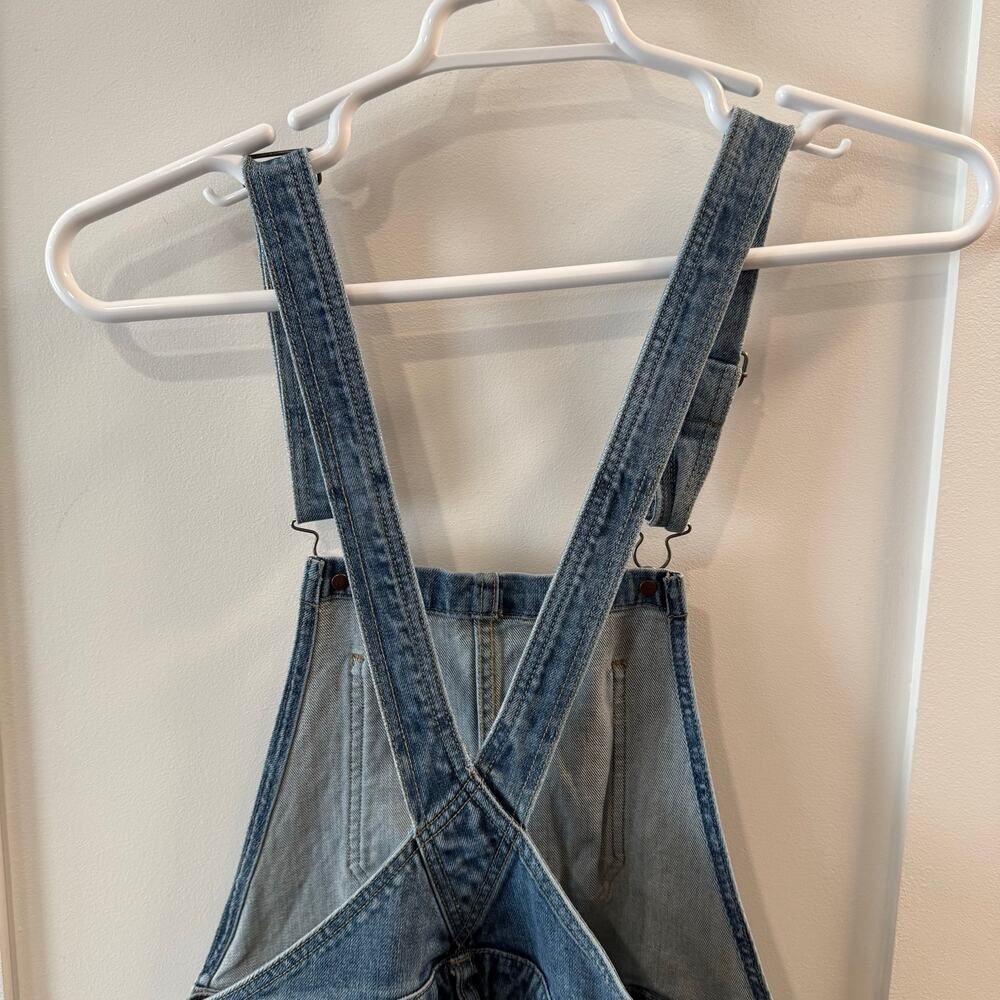 Lucky Brand Women’s Cropped Denim Overalls Size S - Picture 6 of 8